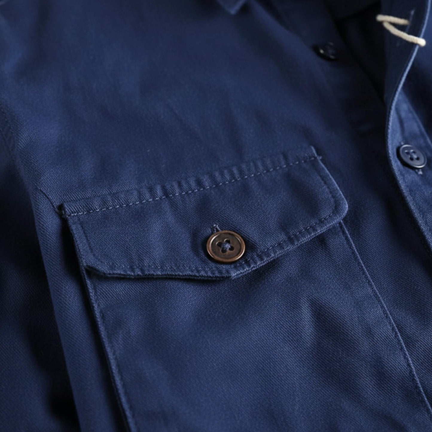 Men's Classic Long Sleeve Shirt with Twin Chest Pockets-Rilvee