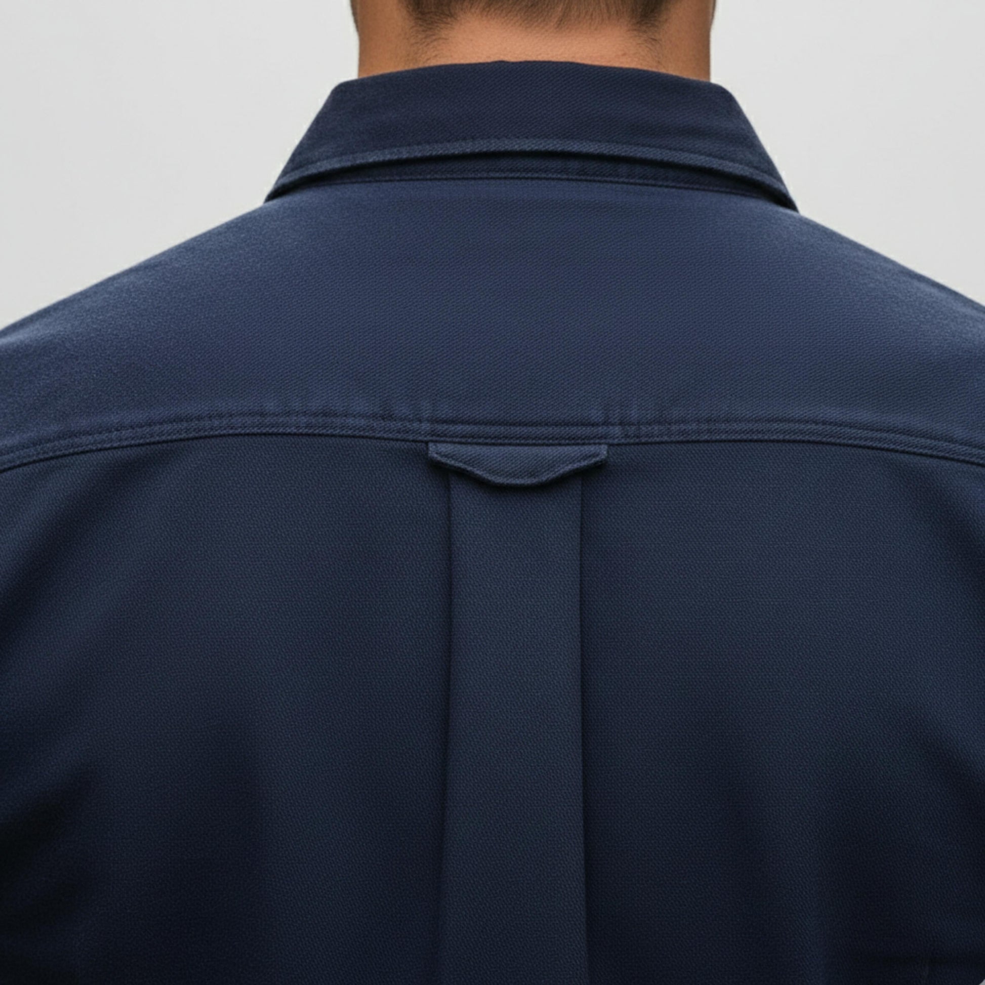 Men's Classic Long Sleeve Shirt with Twin Chest Pockets-Rilvee