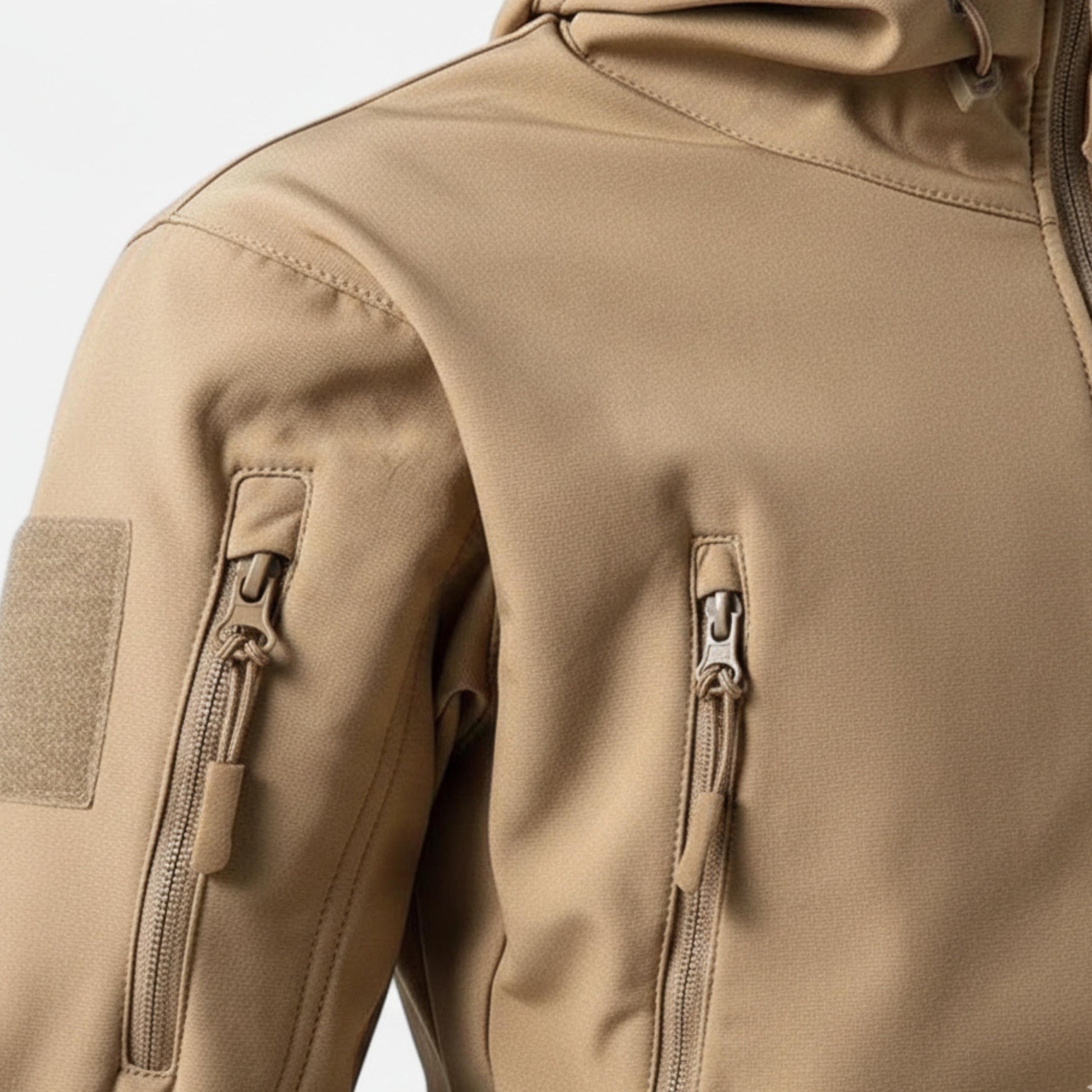 Men's Hooded Zip Jacket with Multiple Pockets-Rilvee