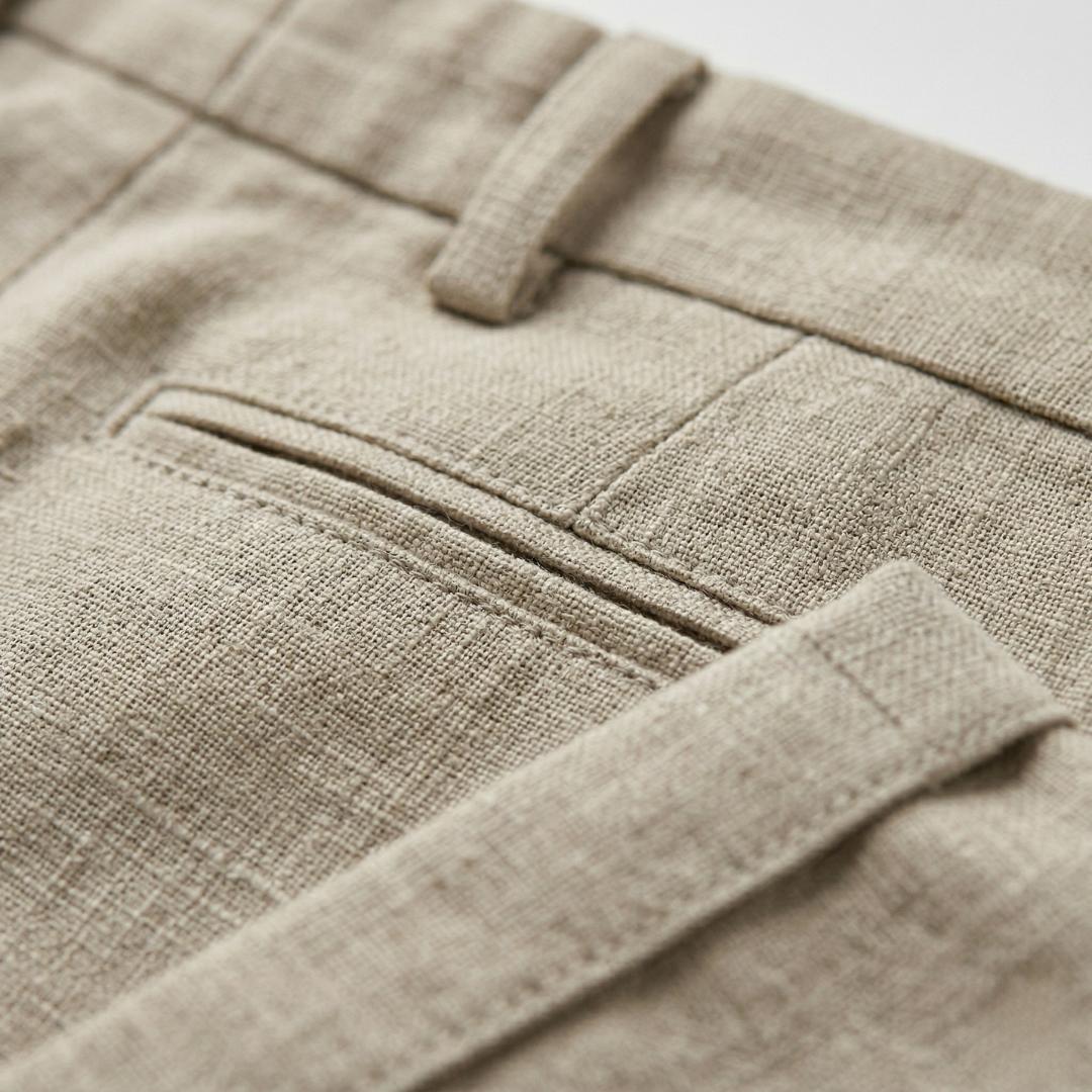 Men's Regular Fit Pleated Chino Shorts-Rilvee