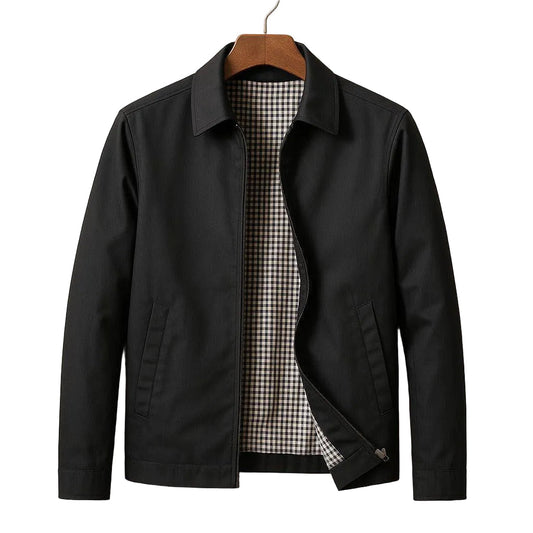 Men's Slim Fit Lined Zip Jacket-Rilvee